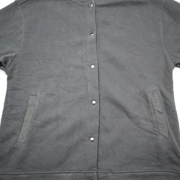 Turtle Bay New York Sweater Womens S Black Snap Button Side Pockets Cardigan - Picture 9 of 16